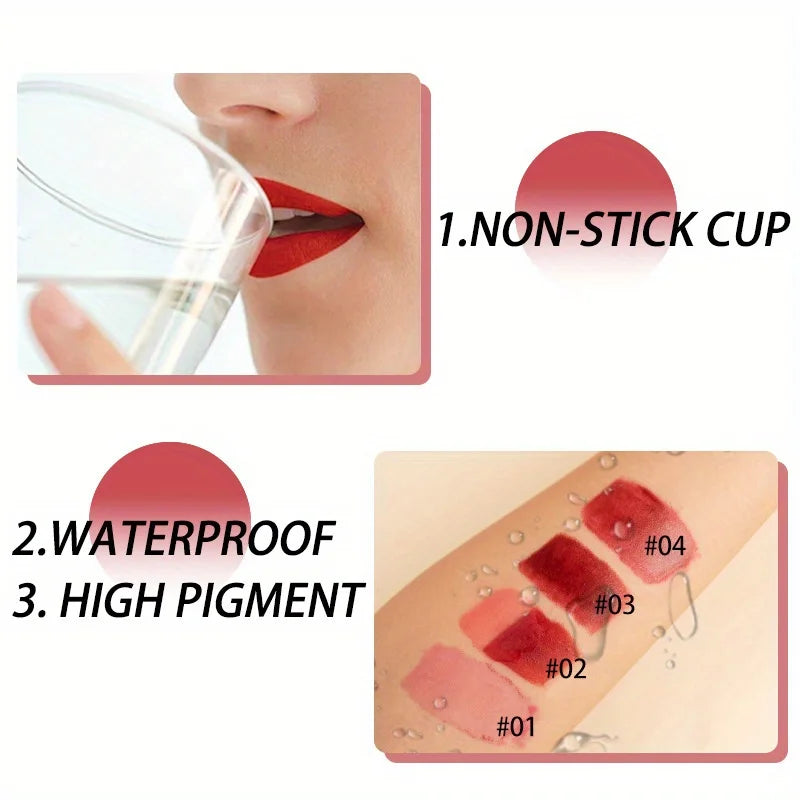 Peel-off Lipgloss Matte Natural Mist Lip Tinted Waterproof Long Lasting Lipstick Makeup Tear Contour Stain Cosmetic