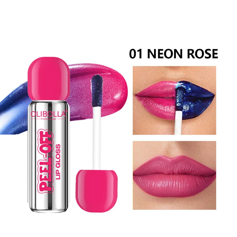 Peel-Off Tattoo Lip Gloss - Waterproof Peel-Off Lip Mask,Lasting Lip Stain Moisture & Nourishment Lip Makeup for All Skin Types