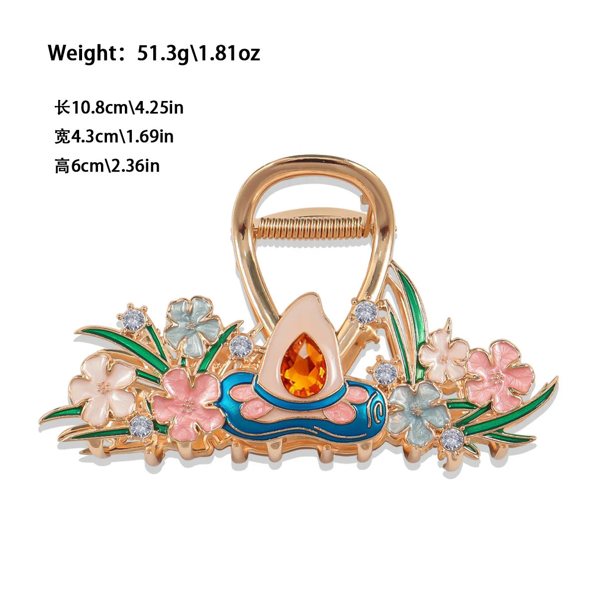 Vintage Anime Hair Claw Japanese Comic Cartoon Style Alloy Hair Clips Hair Accessories for Women Girls Unique Shark Clips