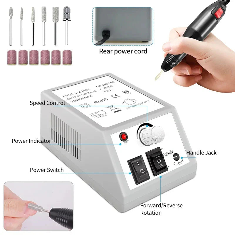 Nail Gel Kit With LED Nail Light Dryer Nail Drill Machine Poly Nail Extension Gel Varnish Kit Soak Off Polish Manicure Tools Kit