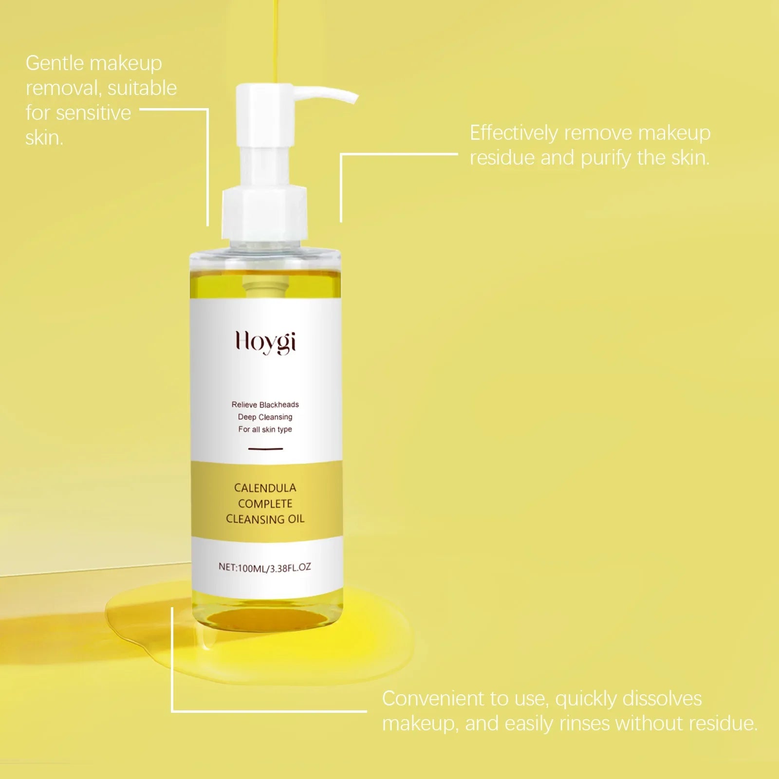 Makeup Remover Oil Instant Makeup Removal Refreshing Non Irritating Clear Cleaning Improve Sensitive Skin Facial Cleanser Oil