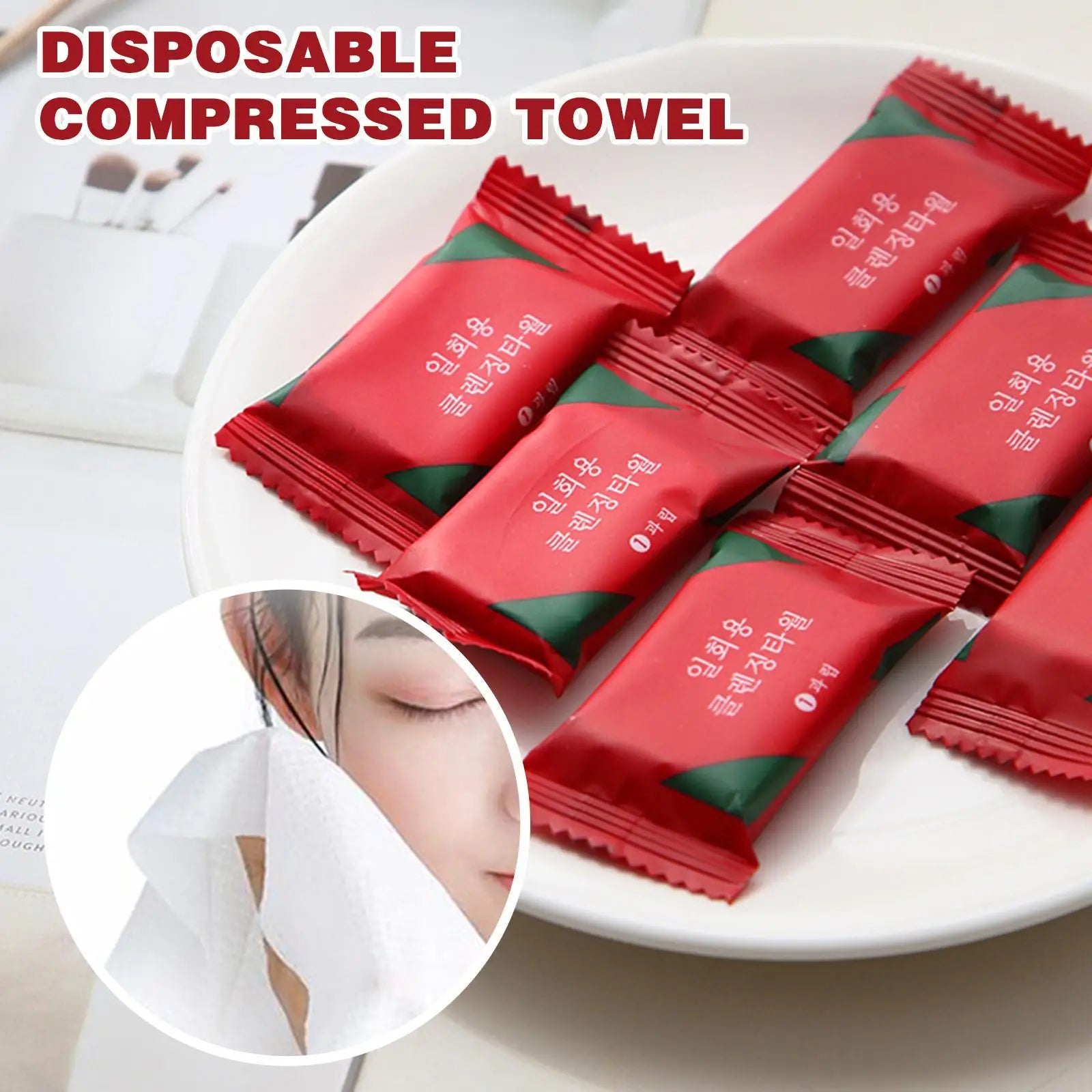 30PCS Mini Compressed Towel Disposable Capsules Towels Magic Face Care Tablet Outdoor Travel Cloth Wipes Paper Tissue