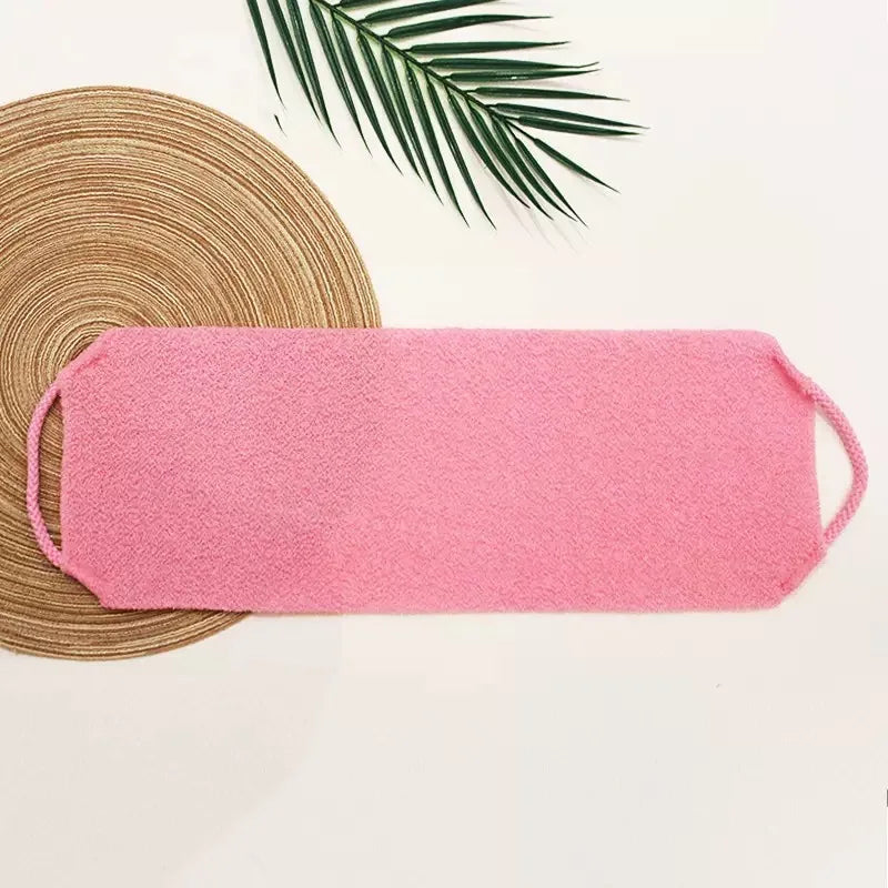 High Elasticity Frosted Long Shower Towel Shower Body Brush Bathing Massage Back Body Exfoliating Bathroom Wash Brush Bath Tools