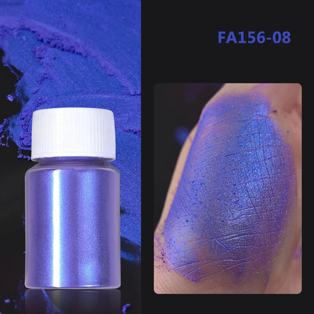 1Box Cherry Pink Chrome Pearl Nail Powder Gradient Mirror Effect Nail Art Glitter Auroras Rubbing Dust Nail Art Decoration 10g