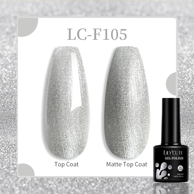 LILYCUTE 7ML Eggshell Gel Nail Polish White Black Material Semi Permanent Autumn Varnish With Any Color Gel Soak Off UV Manicure