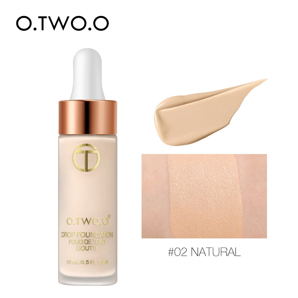 Wholesale O.TWO.O Liquid Foundation Professional Makeup Base Oil Free Full Coverage Concealer Lasting Face Foundation BB Cream