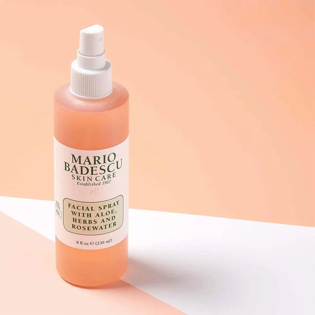 Mario Badescu Rose Toner Spray with Vitamin C - Improve Dryness Hydrating Oil Control Lighten Melasma Pigmentation Skincare