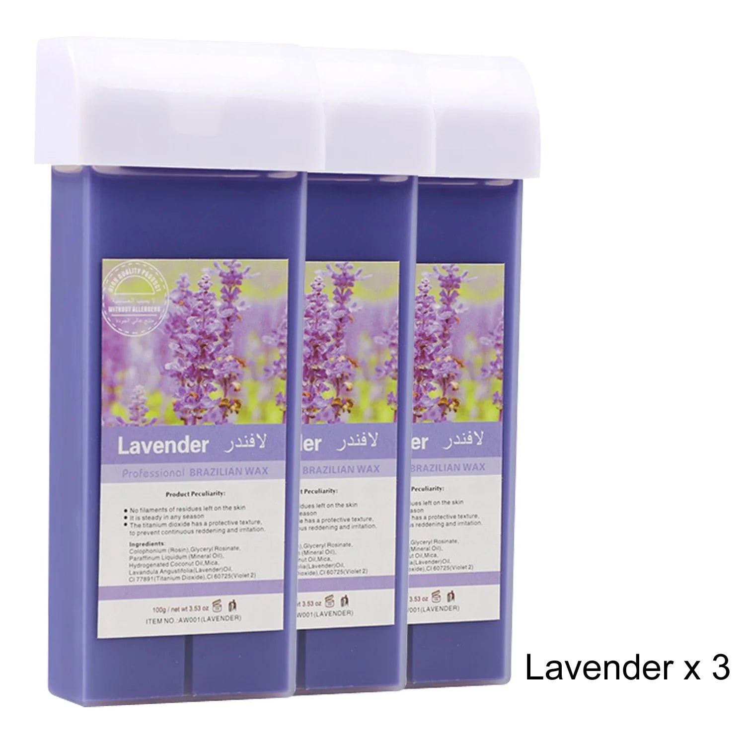 Roll on Wax Refill Painless Wax Roll On For Hair Removal Depilatory Wax Warmer Cartridge For Aloe Wax Bikini Body Hair Removal