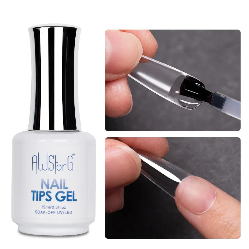 AWStorG 15ML Super Top Coat Function Gel No Wipe Matte Top Gel Transparent Soak Off UV LED NailArt Manicure Gel Varnish Primer