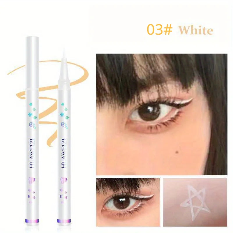 Matte White Eyeliner Liquid Pen Lying Silkworm Pencil Brighten Corners of Eyes Ultra-thin Waterproof Pigment Smooth Eyeshadow