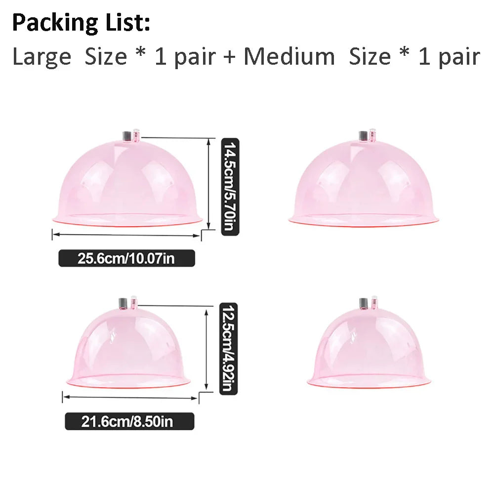 Suction Buttocks Lifting Cups Vacuum Butt Lift Improve Flat Sagging Buttocks Hip Plumping Jar