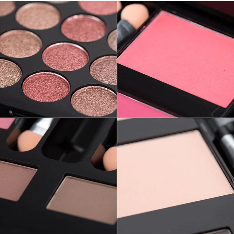 78-194 Colors Makeup Full Kit Eyeshadow Blush Highlight Powder Set Matte Glitter Waterproof Makeup For Women Korean Cosmetics