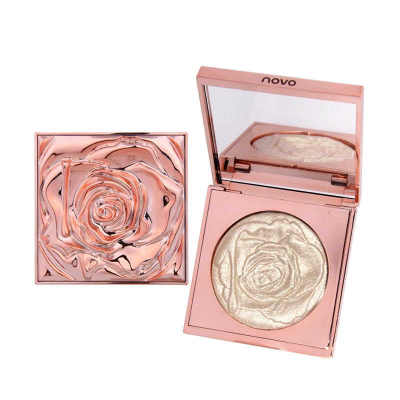 Guicami Highlighter Facial Bronzer Palette Makeup 3D Face Contour Shimmer Powder Illuminator Highlight Cosmetic Concealer