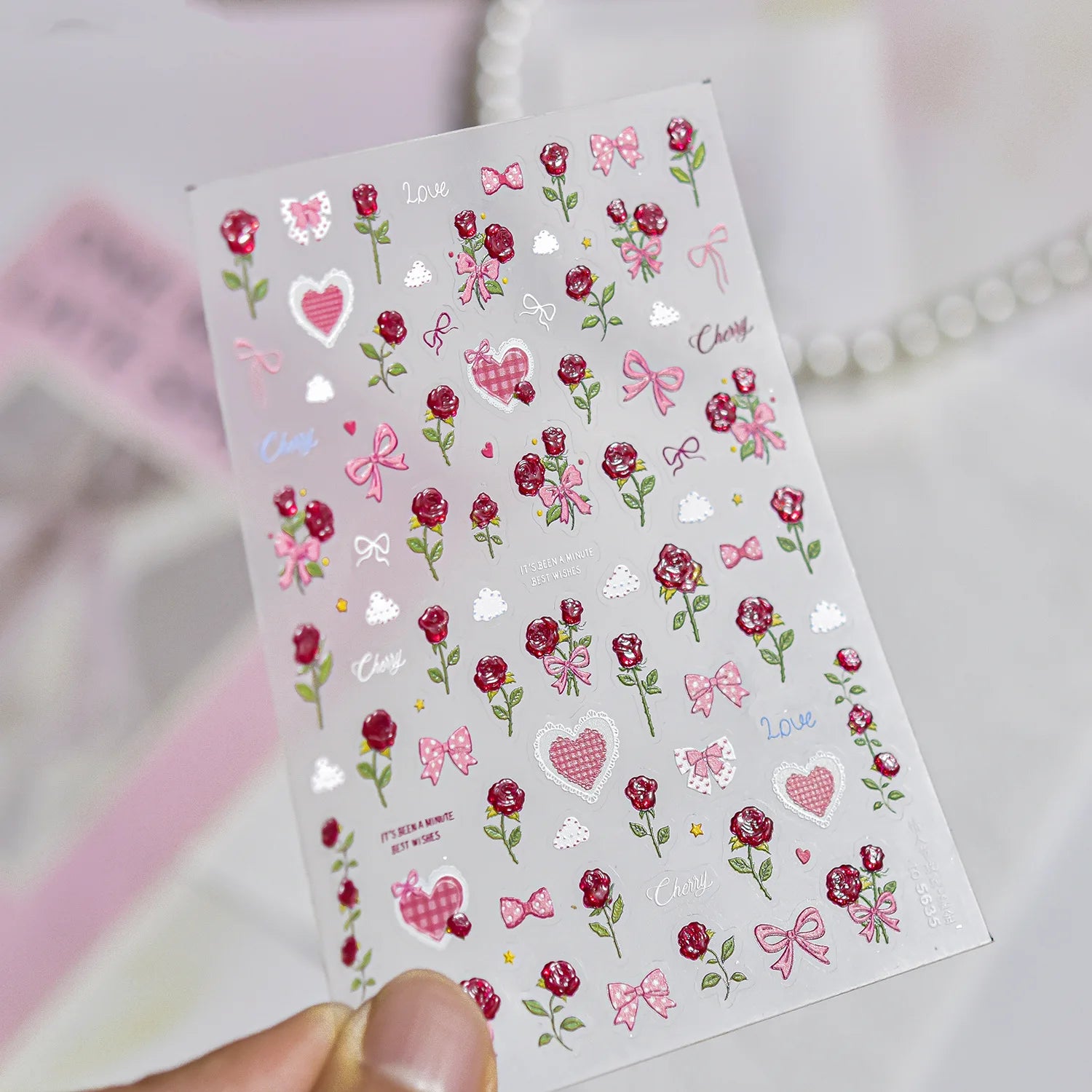 Colored Lemon Jelly Nail Stickers 5D Sweet Fruits Cartoon Calw Bear Candy Self Adhesive Nail Art Stickers DIY 3D Cute Nail Parts