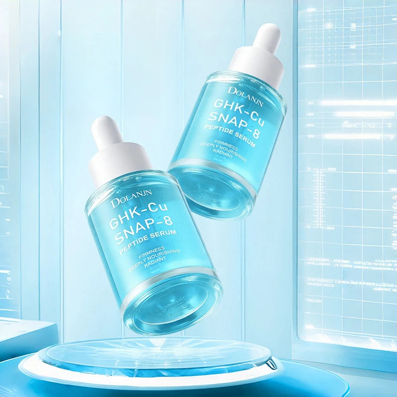GHK-CU Copper Peptides Facial Serum With SNAP-8 Deep Hydration Nourishing Facial Essence For All Skin Types