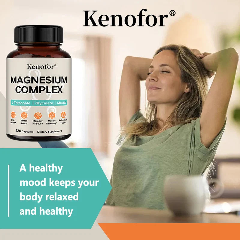 Triple Magnesium Complex - Brain & Sleep Health - L-Threonate, Glycinate, Malate