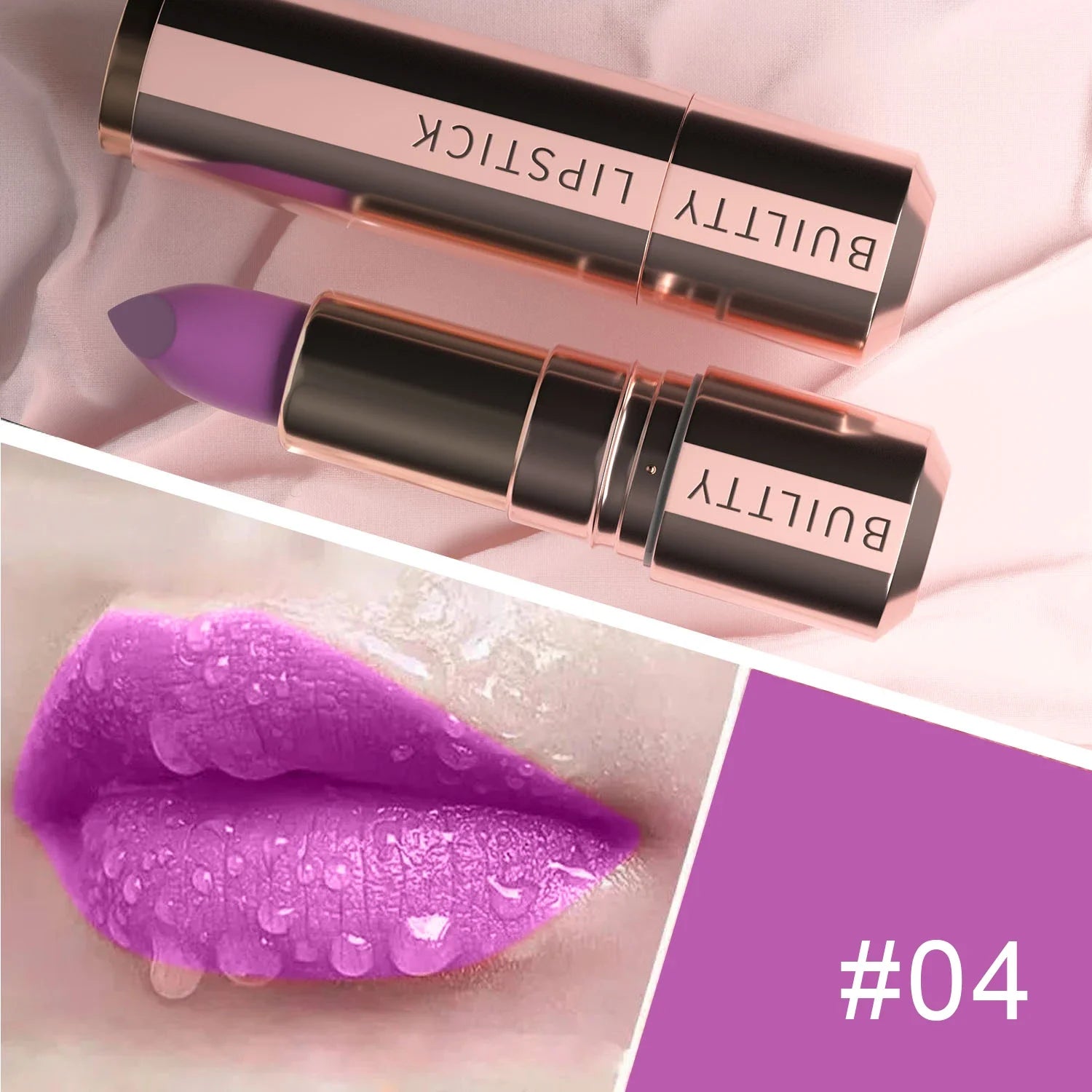 Matte Lipsticks Long Lasting Pink Red Lipstick Waterproof Natural Nude Moisturizing Hydrating High Pigmented Smooth Velvet