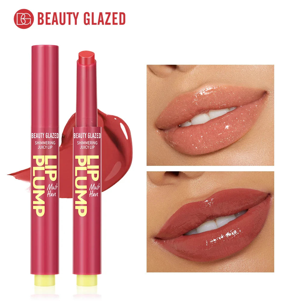 Beauty Glazed 12-Color Shimmering Juicy Lipstick Set – Moisturizing, Nourishing, Plumping Lip Makeup for Women – Perfect Gift for Girls