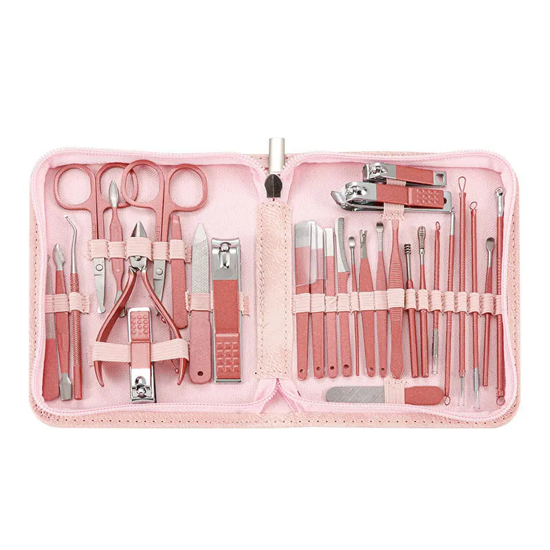 Manicure Set 7/30pcs Nail Clipper set toenail clippers pedicure tools, Suitable forTravel Manicure Kit Multifunction Nail Tools