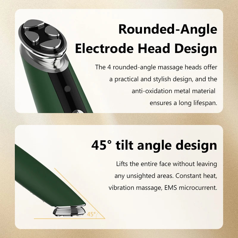 Electric Eye Massager EMS Microcurrent Lifting Wand Eye Wrinkles Remove Dark Circles Removal Hot Vibration Eyes Cream Infusion