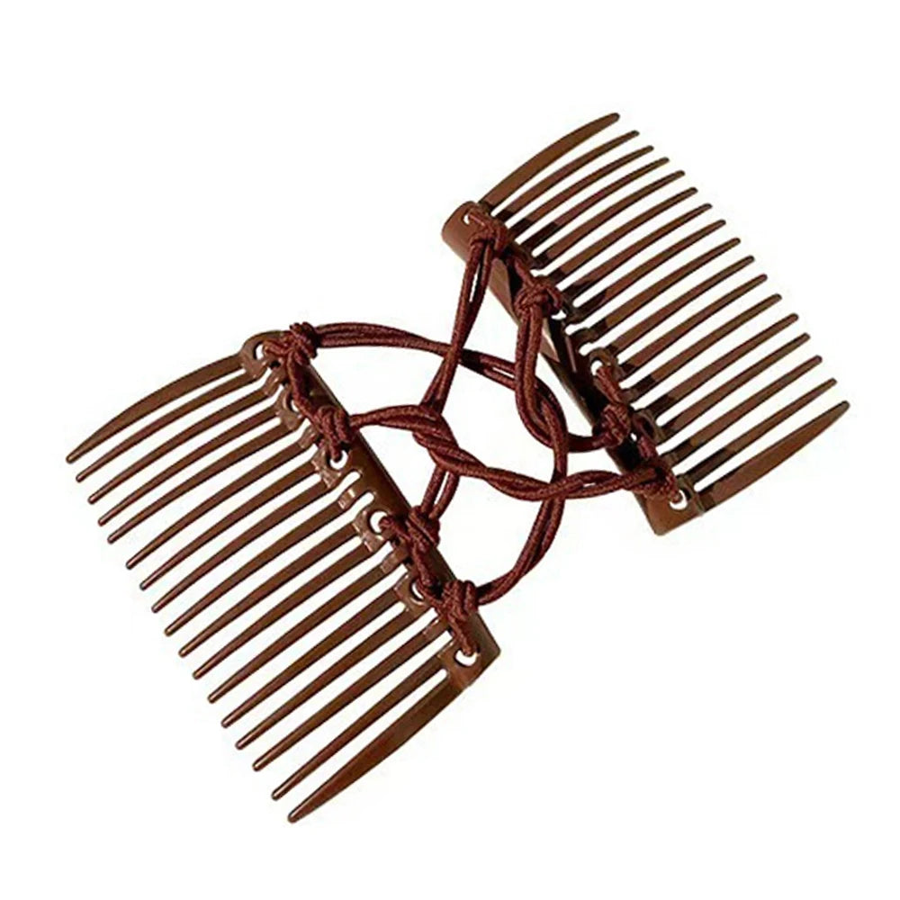 Vintage Creative Magic Hair Comb Elastic Rope Disc Hair Clip For Women Headwear Hair Comb Hair Clip Fashion Hair