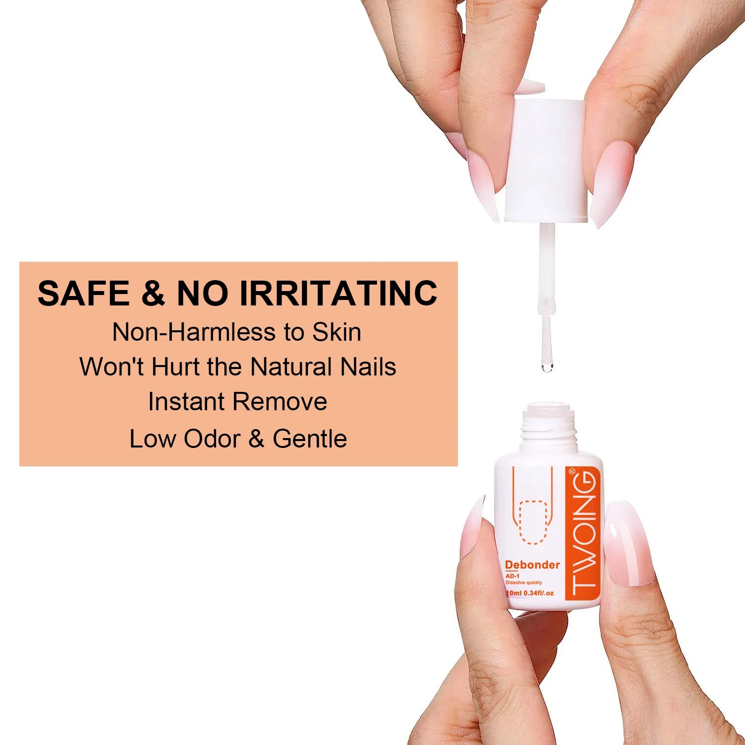 10ml Glues Debonder For Removing False Nails,Press ON Nail,Fake Nail Tips Remover Manicure Accessories Fast Dissolve Liquid