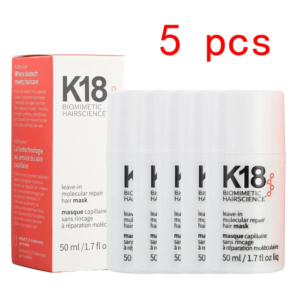 K18 Hair Mask Leave-In Molecular Repair Conditioner Deep Restores Damaged Hair Keratin Treatment For Hair And Scalp Hair Care