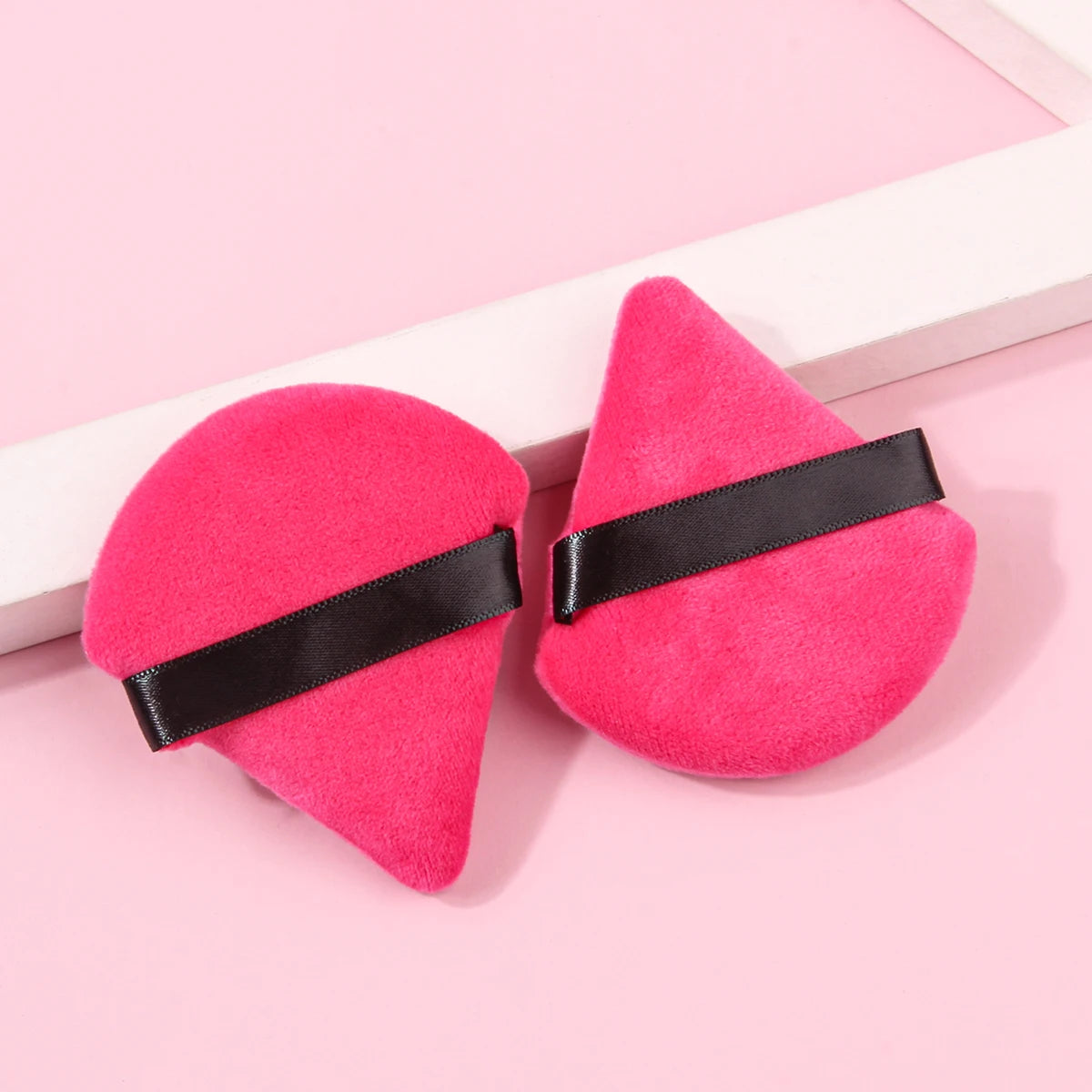 2Pcs/100Pcs Triangle Powder Puff For Loose Powder Liquid Cosmetic Soft Plush Powder Puff Makeup Foundation Puff Makeup Tool