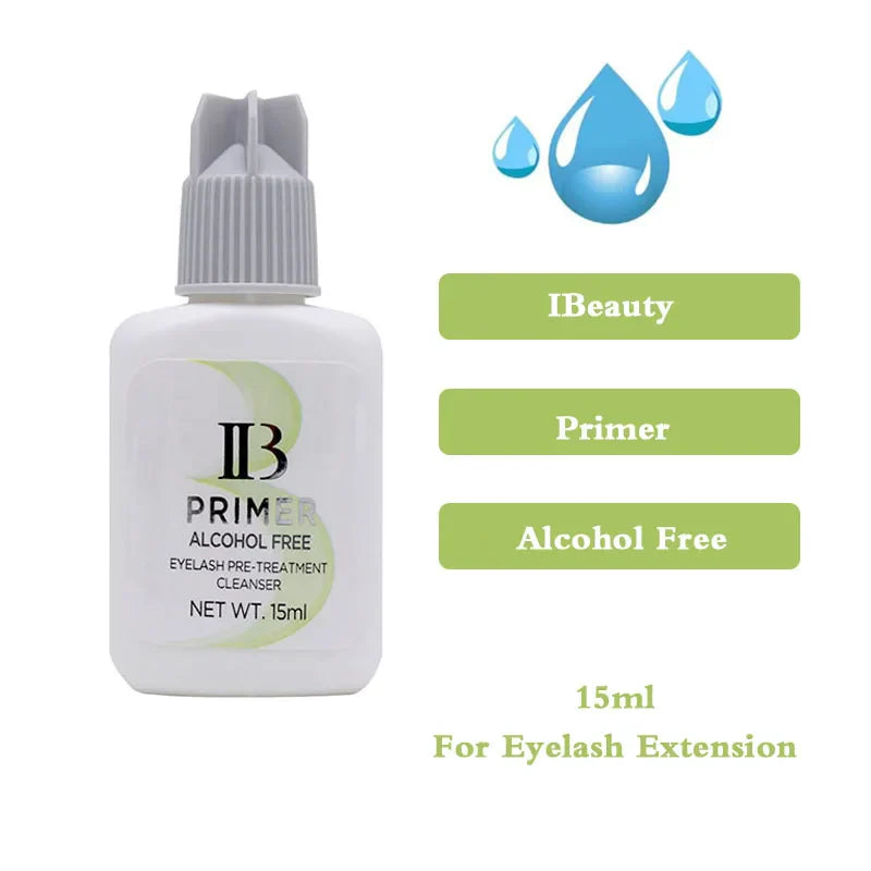 IBeauty Eyelash Primer Coconut Banana Rose Alcohol Free 15ml For False Eyelashes Extension Clear Glue Adhesive Korea Tools