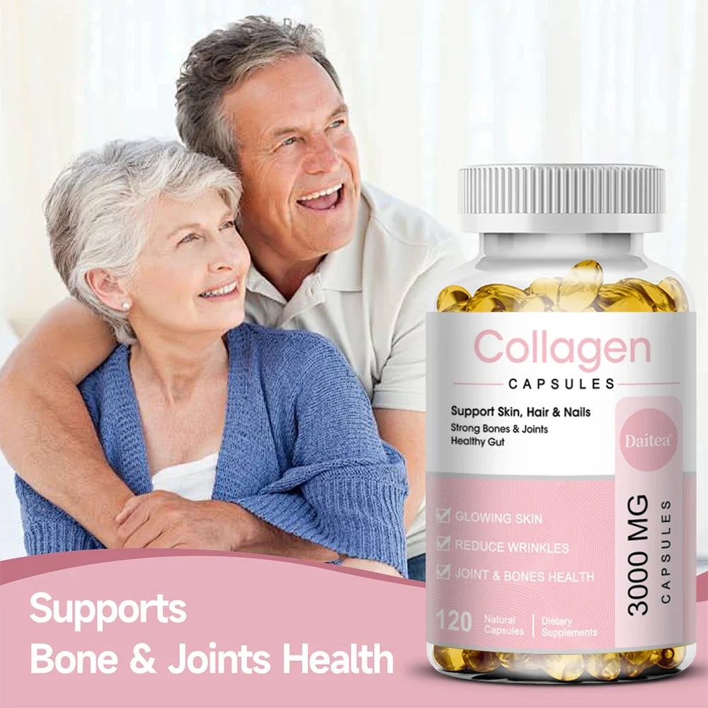 Collagen, Hyaluronic Acid, Vitamin C and Biotin Anti-aging and Anti-wrinkle, Promotes Hair, Bones, Joints, Skin and Nails