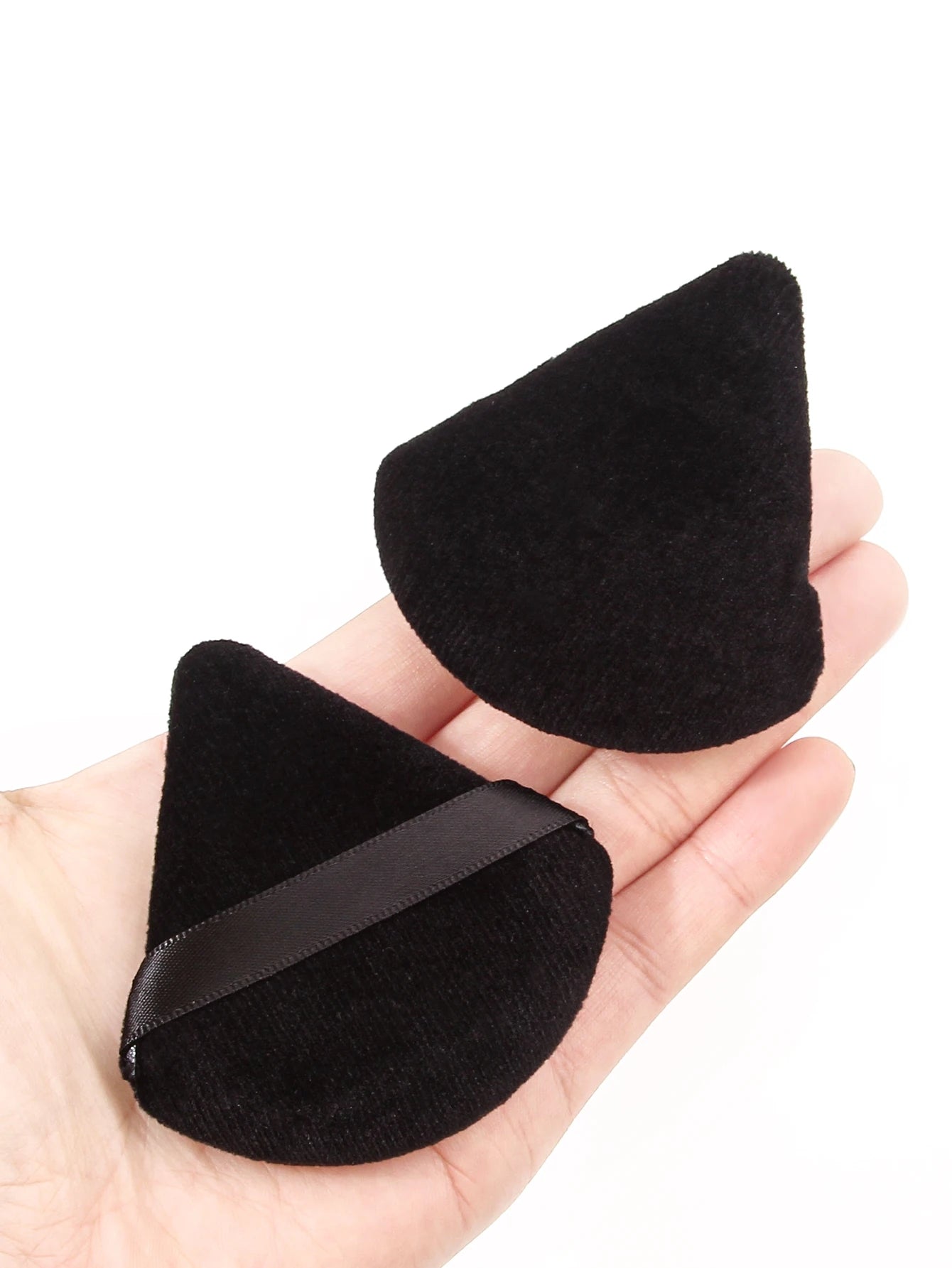 2Pcs/100Pcs Triangle Powder Puff For Loose Powder Liquid Cosmetic Soft Plush Powder Puff Makeup Foundation Puff Makeup Tool
