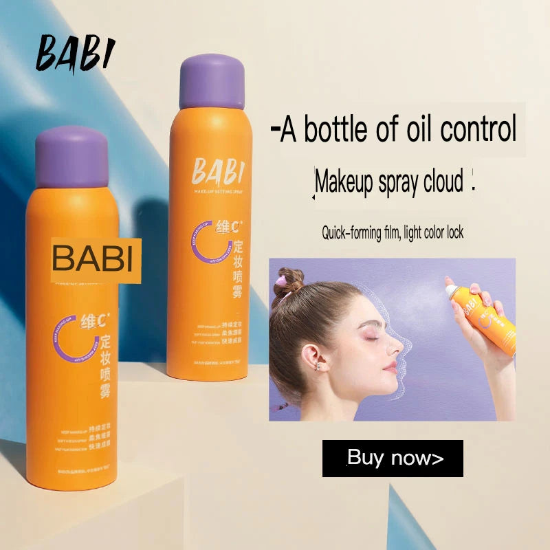 BABI Setting Spray For Oil Control, Vitamin C Long-lasting Setting Spray For Water Resistance And No Makeup Fading