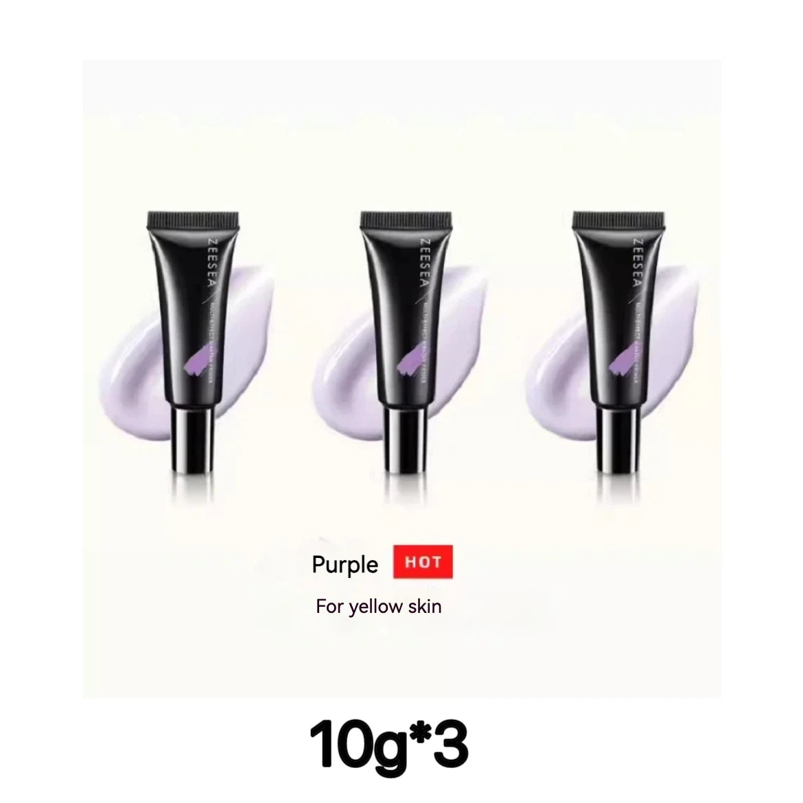 ZEESEA 3in1 Primer Concealer BB Cream Makeup Base Natural Liquid Foundation Longlasting Invisible Pores Whitening Grooming