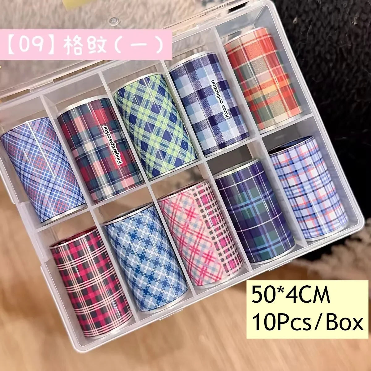 10Rolls Flower Nail Foils Transfer Paper Nail Art Stickers Manicure Set Decal Nails Decoration