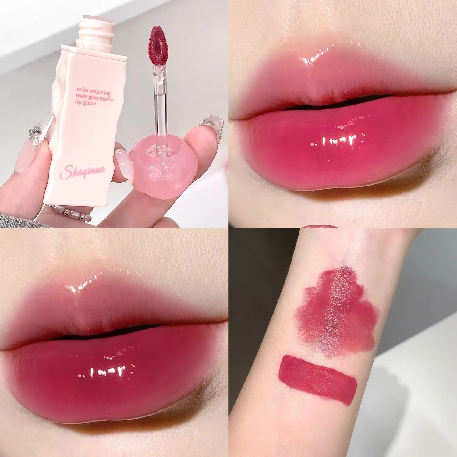 Clear Moisturizing Mirror Water Liquid Lipstick Lasting Hydrating Pink Lip Gloss Plumping Sexy Lip Tint Makeup Korean Cosmetics