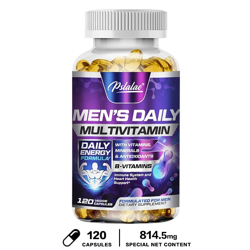 Men's Daily Multivitamin Supplement - Provides Cognitive Brain Health, Energy and Stamina, and Muscle Mass