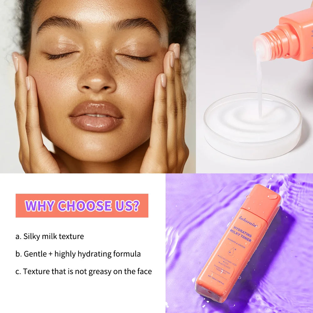 Hydrating Milky Toner Ultra Hydrating Toner for Face Soothes Skin Moisture Reduces Redness Barrier Repair Skincare