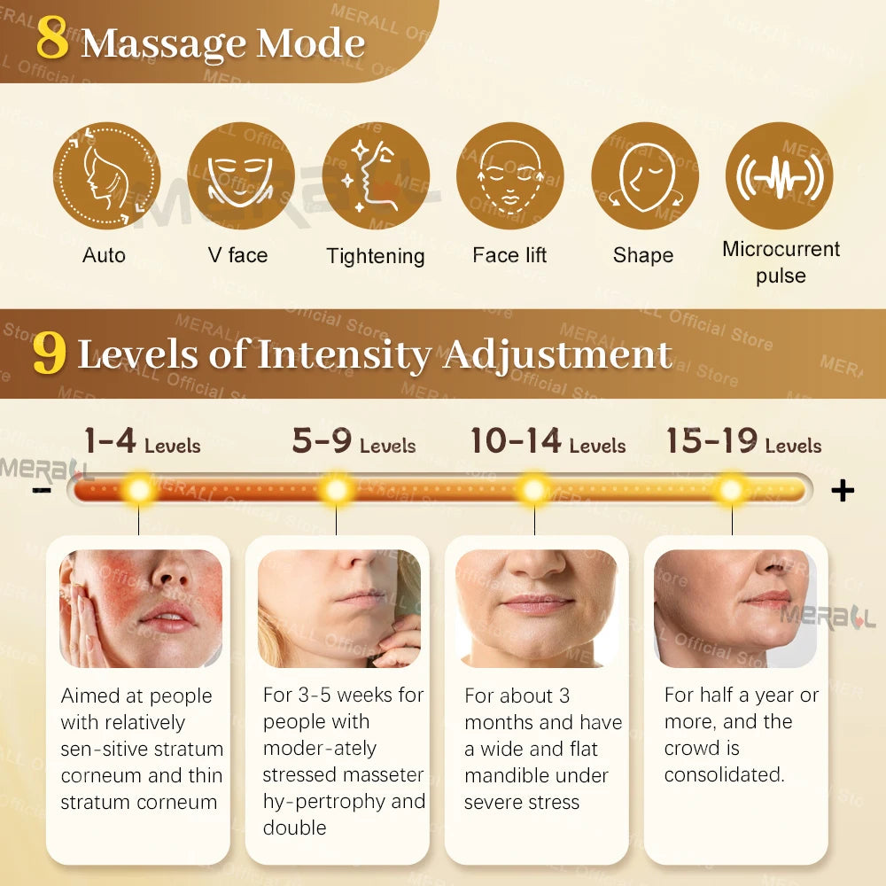 EMS Eye Massage Face Massager Muscle Stimulator Electric Massager for Facial Lifting Anti-Wrinkle Skin Care Dark Circles Fatigue