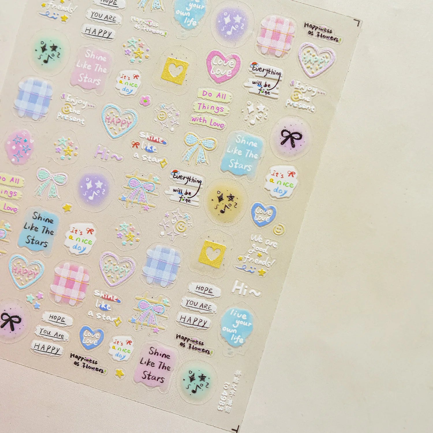 1pcs Cute A bag of Starfish Nail Charm Stickers 3D Jelly Ocean Fish Bubble Adhesive Nail Sticker DIY Summer Nail Art Decorations