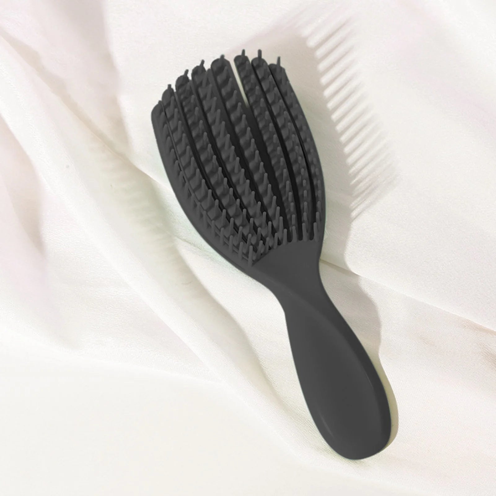 Anti-Static Detangling Brush Flexible Hollow Fluffy Curly Hair Styling Comb for Stubborn Hair Thick Wavy Hair