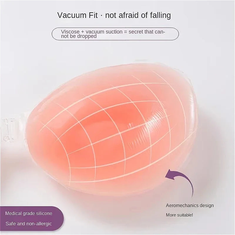 Silicone Bra Invisible Push Up Sexy Strapless Bra Stealth Adhesive Backless Breast Enhancer For Women Sticky Wedding Bikini Bras