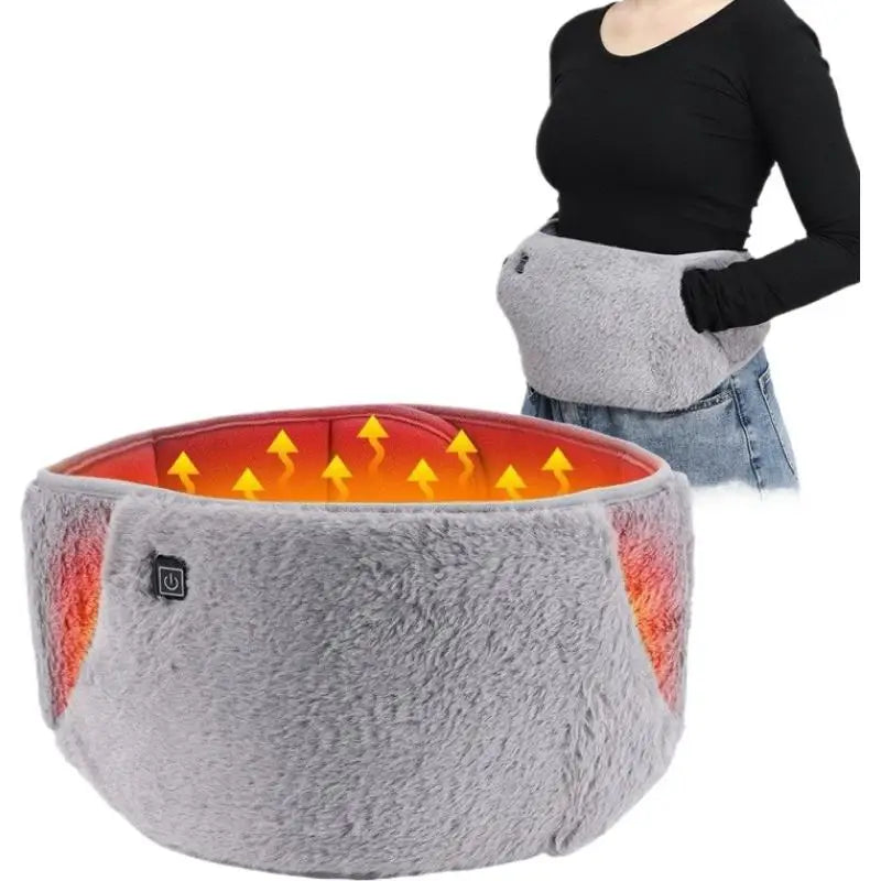 3 Levels Electric Graphene Heating Pad Rechargeable Uterine Belt Soft Crystal Velvet Hand Waist Abdominal Warmer For Period