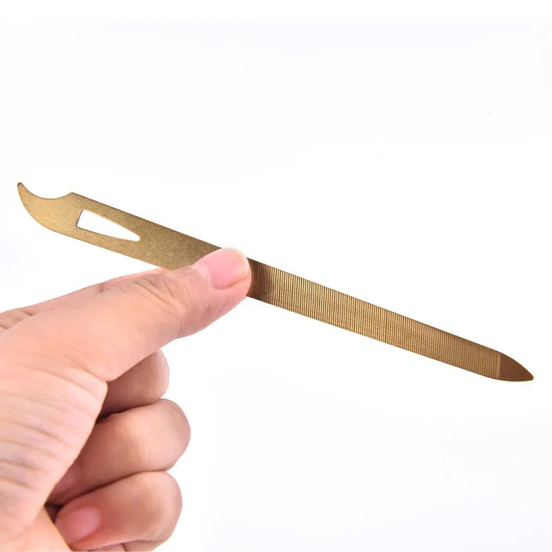 Stainless Steel Double Sides Thick Nails Pedicure Metal Nail File Acrylic Manicure Tools Gel Rasp Nail Accessories