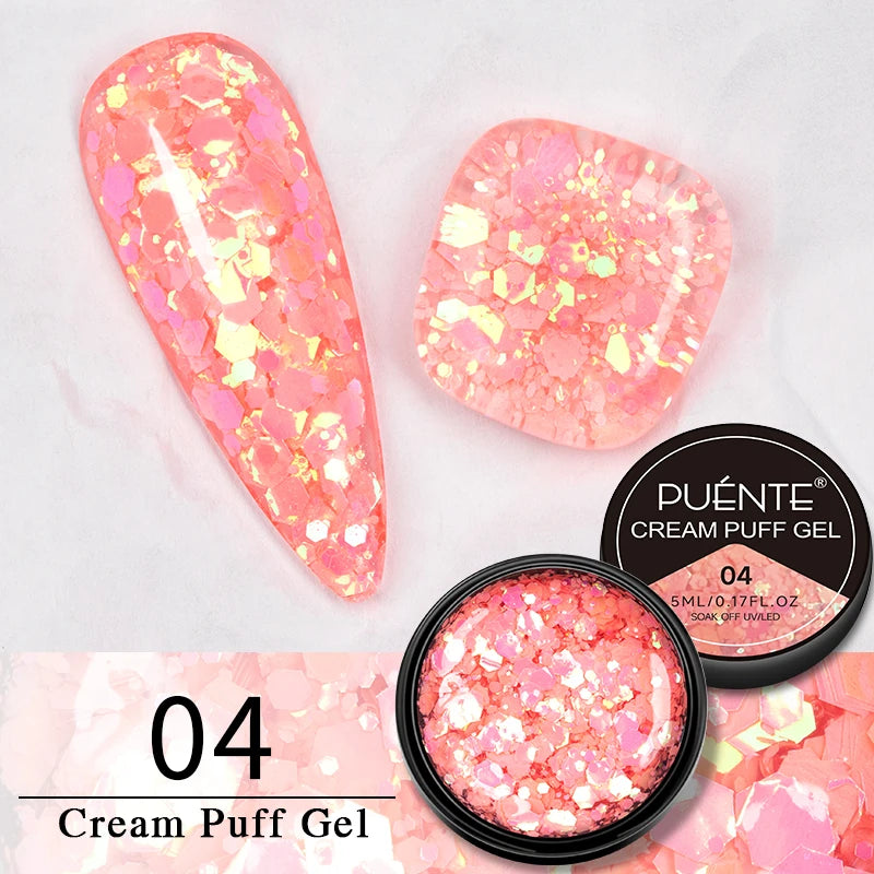 PUENTE 15ML Vitamin E Base Coat Gel Nail Polish For Soft Thin Breaking Nails Strengthen Soak Off UV Gel Varnish For Nail Care