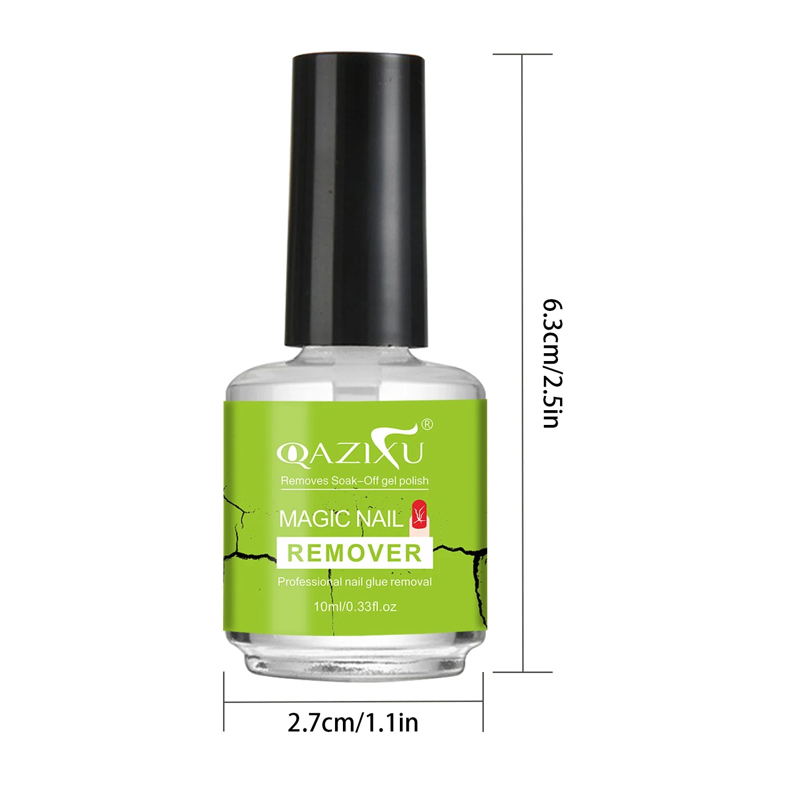 QAZIXU Nail Gel Polish Remover Clean UV Soak Off Quick & Easy Polish Removing Nail Art Tools Suitable for Nails and Fake Nail
