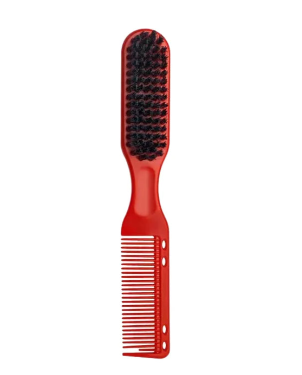 Double-sided Professional Barber Neck Brush Comb Black Small Hair Styling Comb Shaving Beard Salon Carving Duster Cleaning Brush