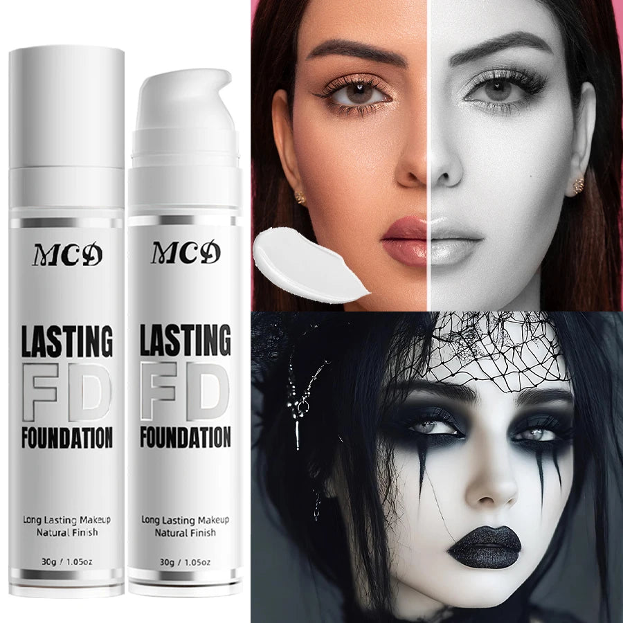 1PC Pure White Liquid Foundation for COS stage Makeup Long-lasting concealer Mixable Pure White Base Foundation Makeup Gifts