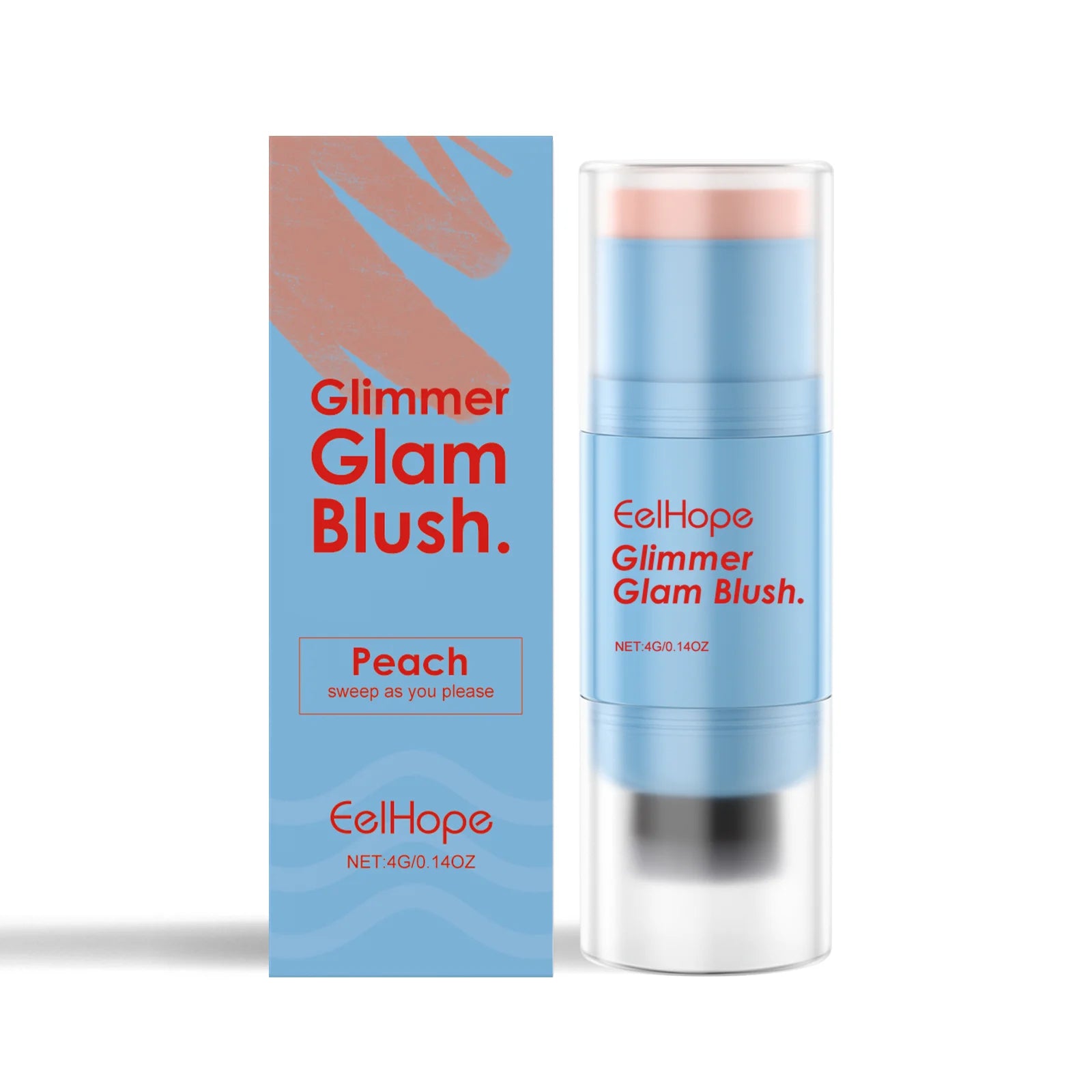Blush Stick Double-Ended Natural Long Lasting Expansive Color Brightening Matte Makeup Monochrome Creamy Lips Cheek Rouge Makeup