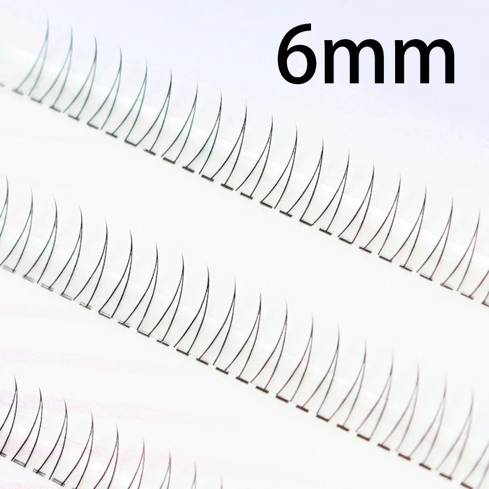 J Curl V Shape Black Under Eyelash Comic Eye Lashes Natural Bottom Lashes Soft Manga Eyelashes Bunches Eyelash Clusters Korean