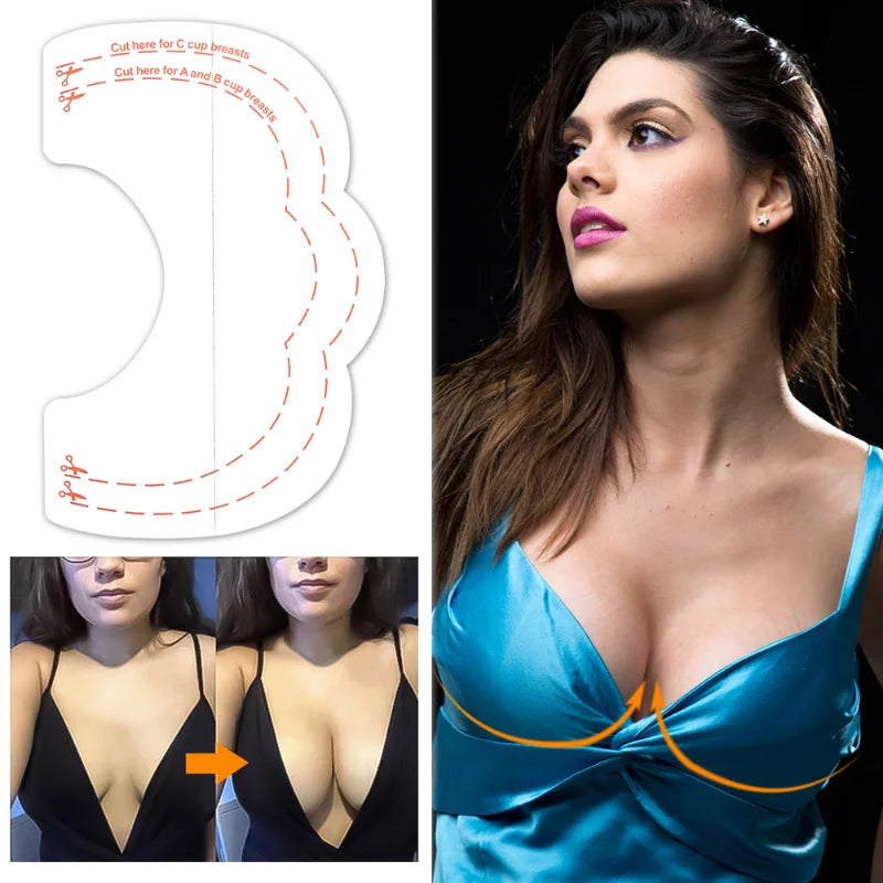Breast Clear Lift Tape Nipple Cover Invisible Enhancer Push Up Bra Chest Adhesive Accessories Seamless Stickers Women Lingerie